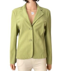 Talbots Double Faced Green Blazer